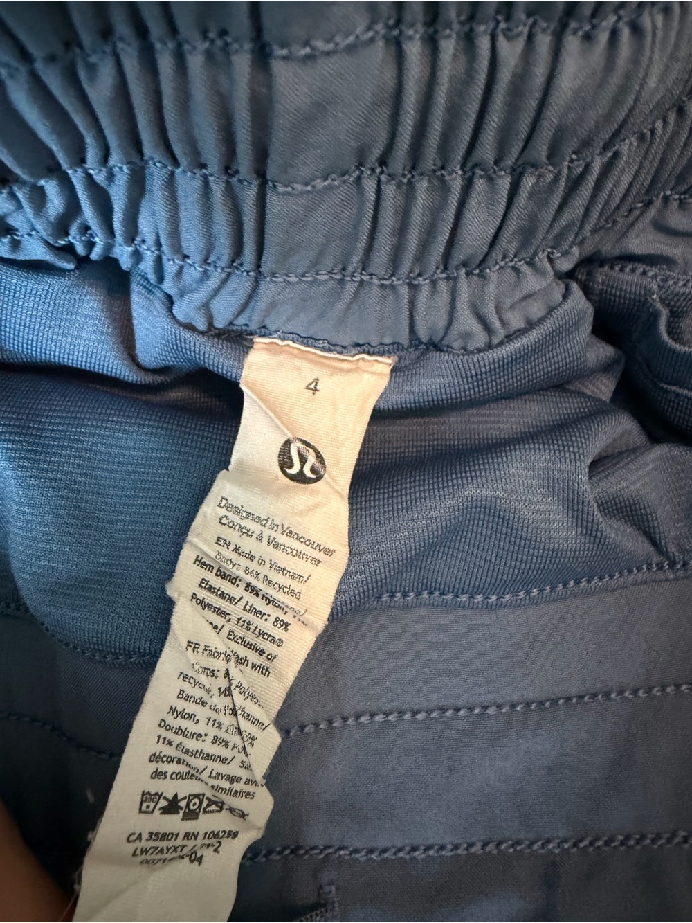 lululemon 4” periwinkle hotty hots - Picture 2 of 7